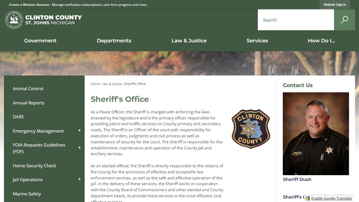 Sheriff's Office | Clinton County, MI