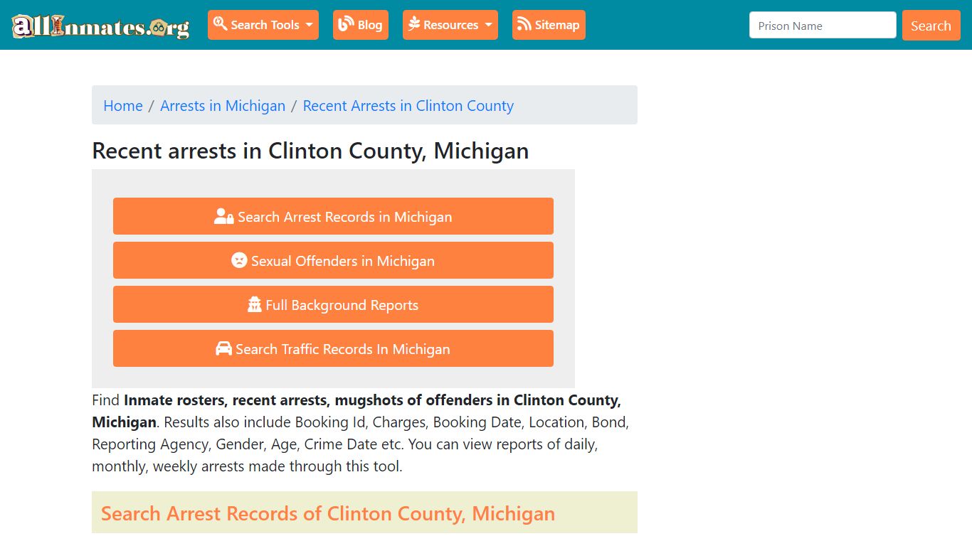 Recent arrests in Clinton County, Michigan | Mugshots, Rosters, Inmates ...